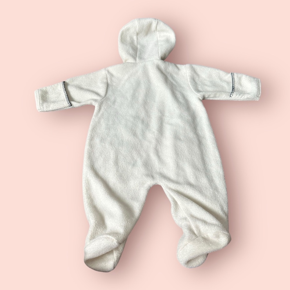 Vintage Disney Baby Cream Tigger Footie Fleece One Piece W/Hood Size 3/6 Months - Picture 8 of 8